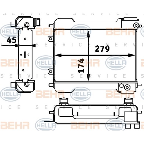 Слика на Ладник за масло BEHR HELLA SERVICE PREMIUM LINE 8MO 376 725-731