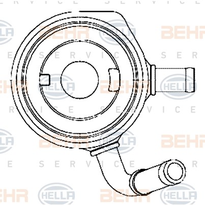 Слика на Ладник за масло HELLA 8MO 376 797-111 за Renault Clio 2 1.5 dCi (B/C2J) - 68 коњи дизел