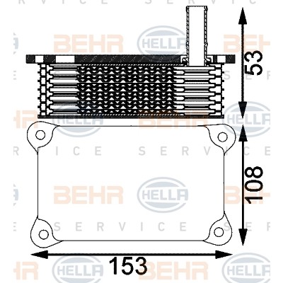 Слика на Ладник за масло HELLA 8MO 376 797-171 за Ford Mondeo 3 Estate (BWY) 2.0 16V DI / TDDi / TDCi - 90 коњи дизел