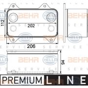 Слика 1 на Ладник за масло HELLA BEHR  SERVICE  PREMIUM LINE 8MO 376 733-421