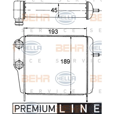 Слика на Ладник за масло HELLA BEHR  SERVICE  PREMIUM LINE 8MO 376 778-161 за Mercedes E-class Estate (s124) E 300 T Turbo-D (124.193) - 147 коњи дизел