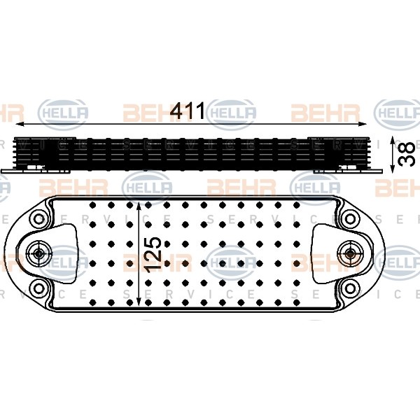 Слика на Ладник за масло HELLA BEHR  SERVICE  PREMIUM LINE 8MO 376 906-471