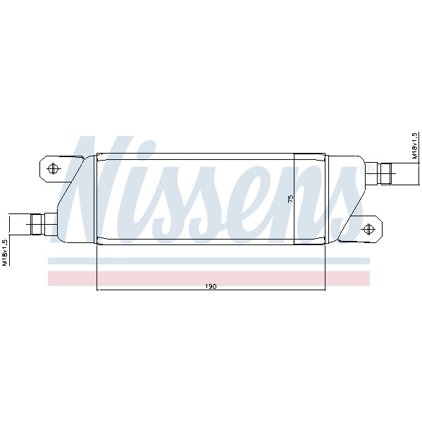 Слика на Ладник за масло NISSENS 90568 за Opel Astra F Estate 2.0 i 16V - 150 коњи бензин