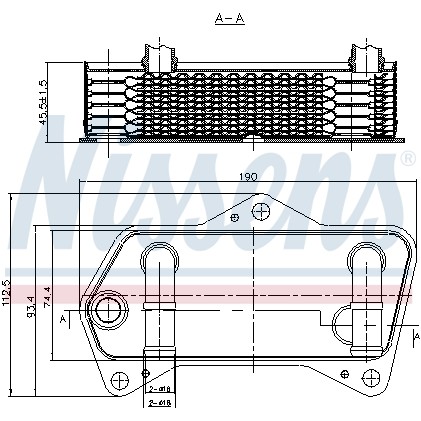 Слика на Ладник за масло NISSENS 90653 за Skoda Octavia (1Z3) 2.0 TDI - 110 коњи дизел