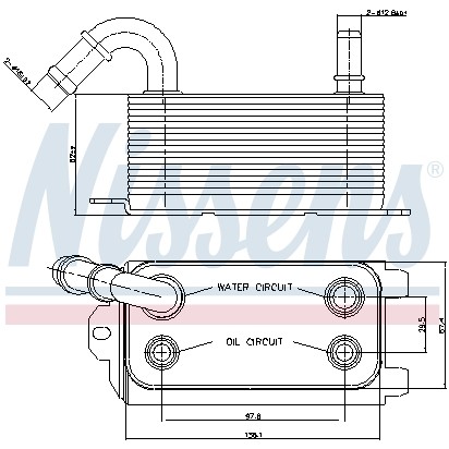 Слика на Ладник за масло NISSENS 90661 за Ford Mondeo 4 1.6 Ti - 120 коњи бензин