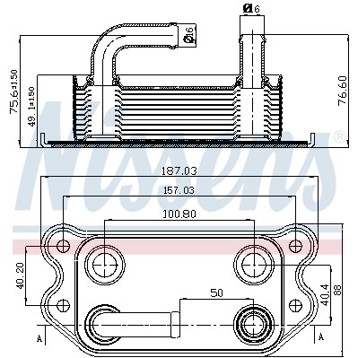 Слика на Ладник за масло NISSENS 90714 за Volvo C30 T5 - 230 коњи бензин