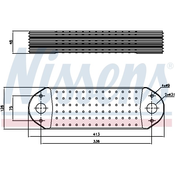 Слика на Ладник за масло NISSENS 90765 за камион Volvo FH 460 - 460 коњи дизел