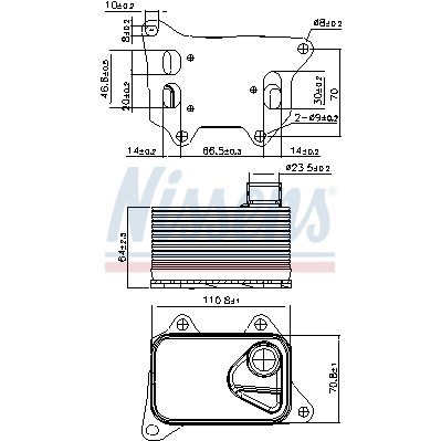 Слика на Ладник за масло NISSENS 90914 за Audi A4 Avant (8K5, B8) 1.8 TFSI - 170 коњи бензин