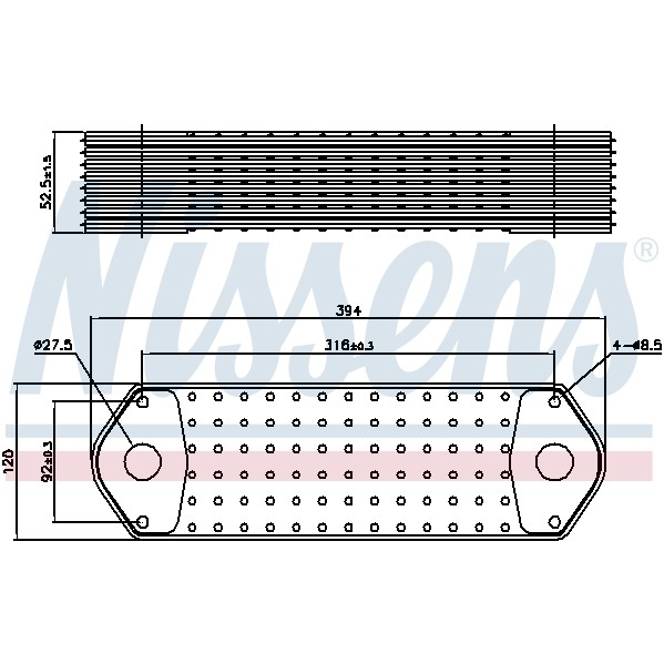 Слика на Ладник за масло NISSENS 91112 за Toyota HiAce 3 Box (H50) 2.0 - 101 коњи бензин