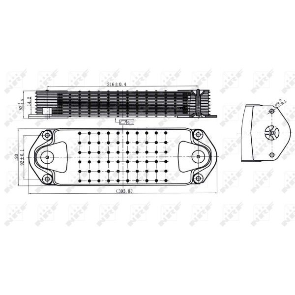 Слика на Ладник за масло NRF 31198 за камион Scania 4 Series 164 G/580 - 580 коњи дизел