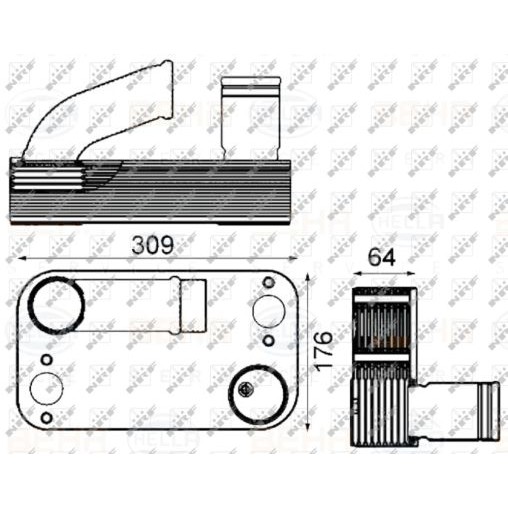 Слика на Ладник за масло NRF 31245 за камион Renault Magnum E.TECH 480.26 - 472 коњи дизел