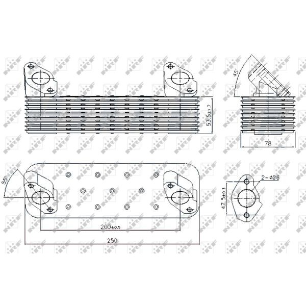 Слика на Ладник за масло NRF 31250 за камион MAN SG SG 242,SG 292 - 305 коњи дизел