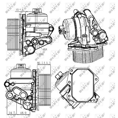 Слика на Ладник за масло NRF 31308