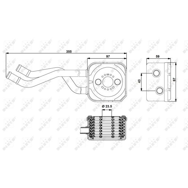 Слика на Ладник за масло NRF EASY FIT 31175