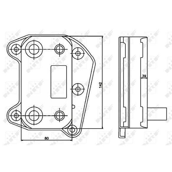 Слика на Ладник за масло NRF EASY FIT 31183 за Mercedes C-class Sports Coupe (CL203) C 200 CDI (203.707) - 122 коњи дизел