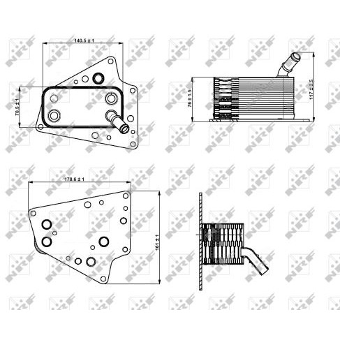 Слика на Ладник за масло NRF EASY FIT 31258