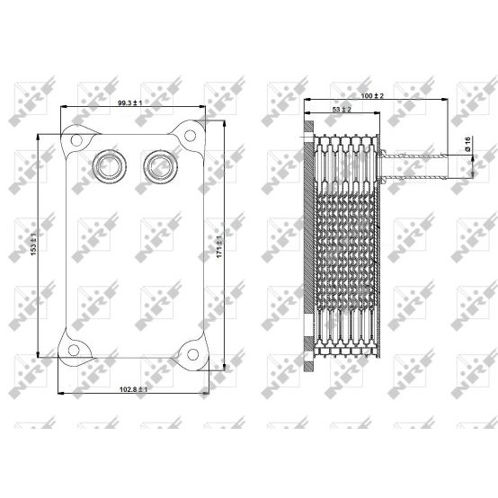 Слика на Ладник за масло NRF EASY FIT 31294