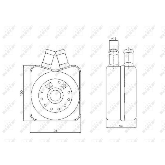 Слика на Ладник за масло NRF EASY FIT 31304