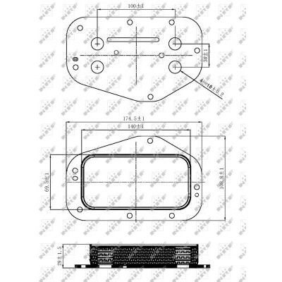 Слика на Ладник за масло NRF EASY FIT 31314 за Opel Astra H Hatchback 1.8 - 125 коњи бензин