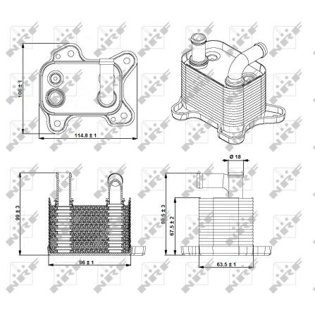 Слика на Ладник за масло NRF EASY FIT 31342