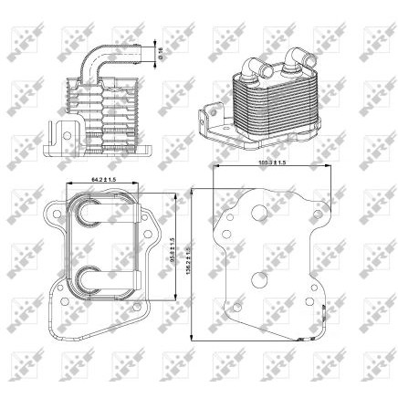 Слика на Ладник за масло NRF EASY FIT 31345