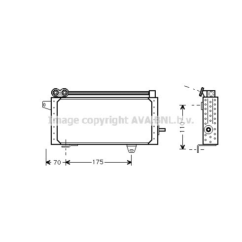 Слика на Ладник за масло PRASCO RT3145 за Renault Safrane (B54) 2.5 dT (B548) - 113 коњи дизел