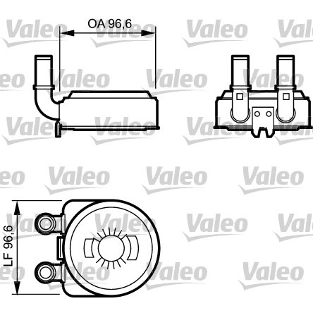 Слика на Ладник за масло VALEO 817705 за Citroen Jumpy U6U 1.9 D 70 - 69 коњи дизел