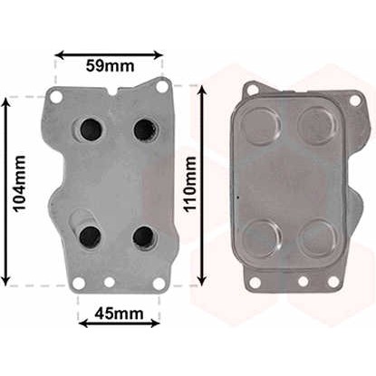 Слика на Ладник за масло VAN WEZEL 09013701 за Citroen Jumpy Platform 2.0 HDi 110 16V - 109 коњи дизел