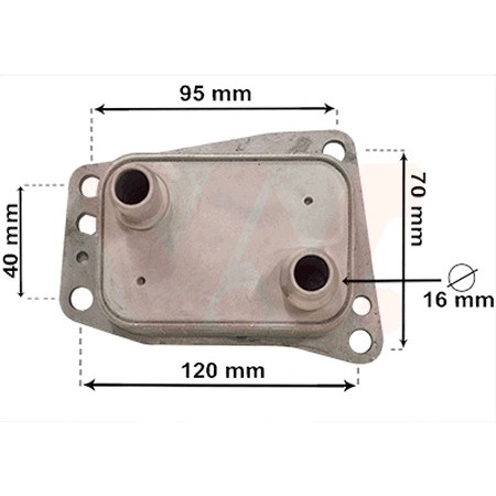 Слика на Ладник за масло VAN WEZEL 18013719 за Peugeot Traveller (V) 2.0 BlueHDi 180 - 178 коњи дизел