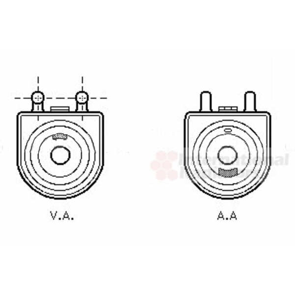 Слика на Ладник за масло VAN WEZEL 40003271 за Citroen Jumpy U6U 1.9 D 70 - 69 коњи дизел