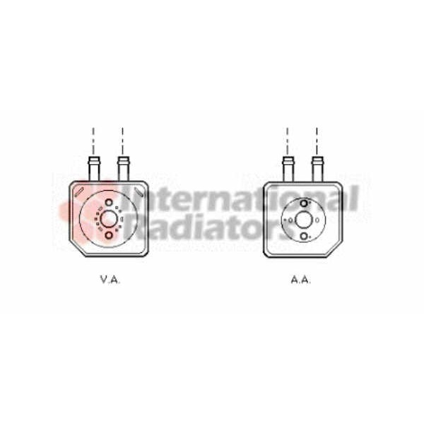 Слика на Ладник за масло VAN WEZEL 58003086 за Audi A6 Avant (4B, C5) 2.8 - 193 коњи бензин