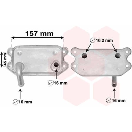 Слика на Ладник за масло VAN WEZEL 59003154 за Volvo S70 Saloon (P80) 2.4 T5 AWD - 193 коњи бензин