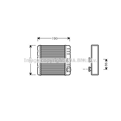 Слика на Ладник за парно AVA QUALITY COOLING BWA6211 за BMW 3 Touring E46 320 i - 170 коњи бензин