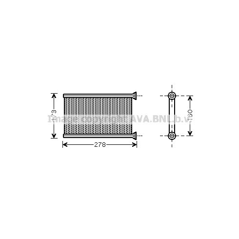 Слика на Ладник за парно AVA QUALITY COOLING BWA6342 за BMW 1 Cabrio E88 120 d - 197 коњи дизел