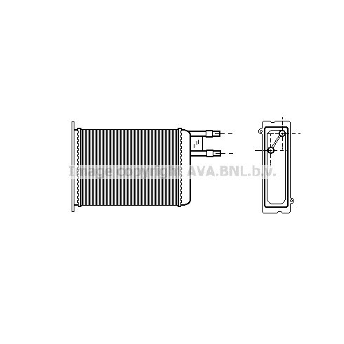 Слика на Ладник за парно AVA QUALITY COOLING CN6128 за Citroen Jumper BUS 230P 2.0  4x4 - 109 коњи бензин