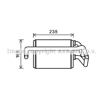 Слика на Ладник за парно AVA QUALITY COOLING DN6405 за Nissan 350Z Roadster (Z33) 3.5 - 280 коњи бензин