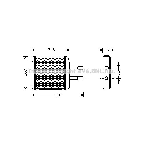 Слика на Ладник за парно AVA QUALITY COOLING DW6059 за Daewoo Tosca 2.5 Executive - 156 коњи бензин