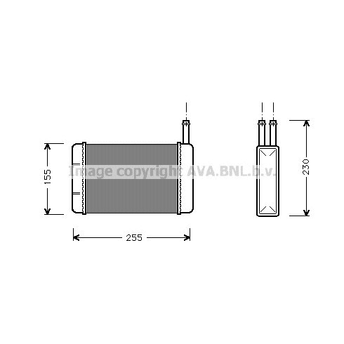 Слика на Ладник за парно AVA QUALITY COOLING FD6134 за Ford Fiesta 3 (gfj) 1.6 XR2i - 110 коњи бензин