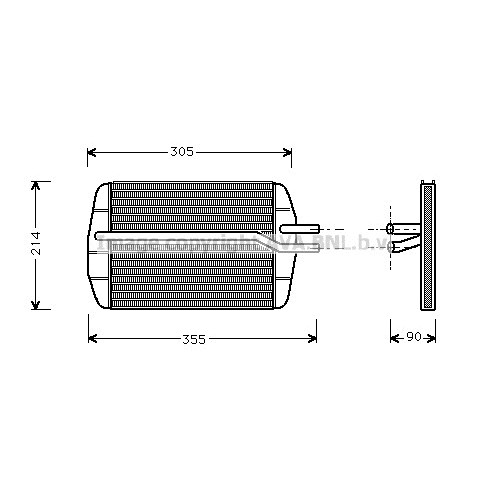 Слика на Ладник за парно AVA QUALITY COOLING FD6216 за Ford Street Ka 1.6 - 95 коњи бензин