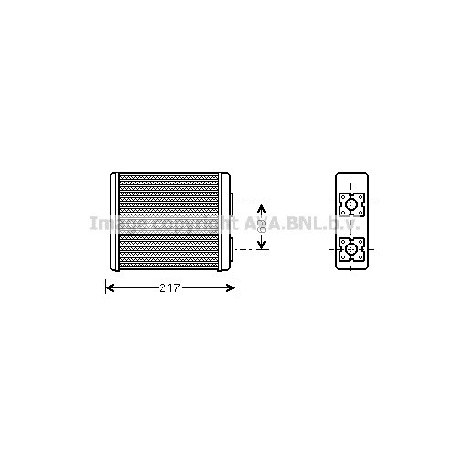 Слика на Ладник за парно AVA QUALITY COOLING FD6362 за Ford Maverick (uds,uns) 2.4 i - 124 коњи бензин