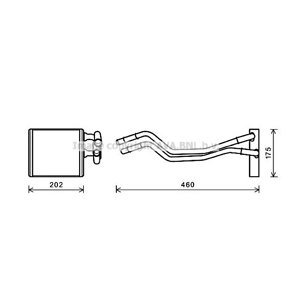 Слика на Ладник за парно AVA QUALITY COOLING FDA6455 за Ford Fiesta 6 1.4 TDCi - 70 коњи дизел