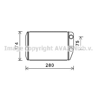 Слика на Ладник за парно AVA QUALITY COOLING FT6410 за Citroen Jumper BUS 2.2 HDi 120 - 120 коњи дизел