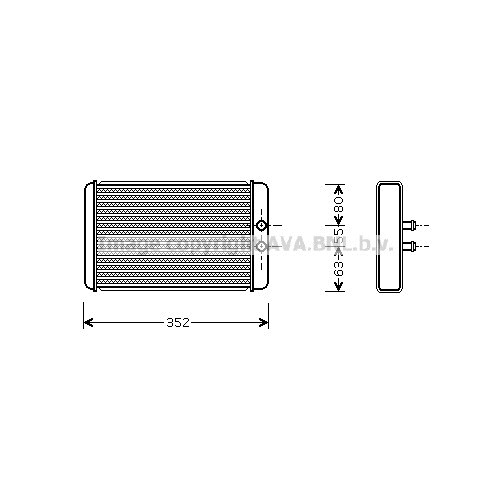 Слика на Ладник за парно AVA QUALITY COOLING FTA6265 за Citroen Jumper BUS 230P 2.0  4x4 - 109 коњи бензин