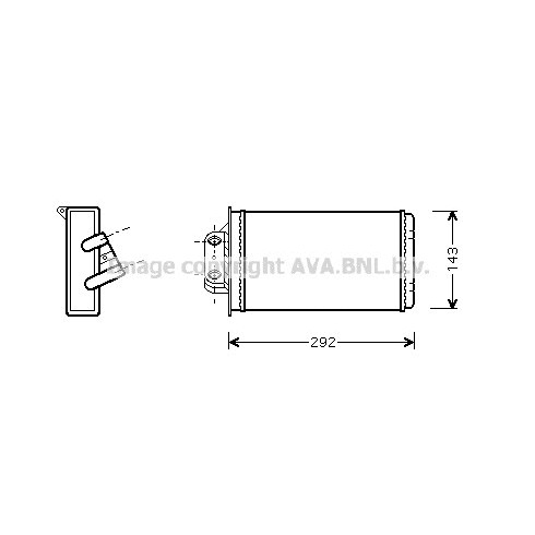 Слика на Ладник за парно AVA QUALITY COOLING FTA6273 за Fiat Albea 178 1.4 - 77 коњи бензин