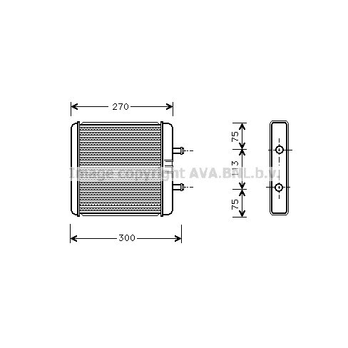 Слика на Ладник за парно AVA QUALITY COOLING IV6048 за камион Iveco Daily 2 Bus Box 29 L 14 - 136 коњи дизел