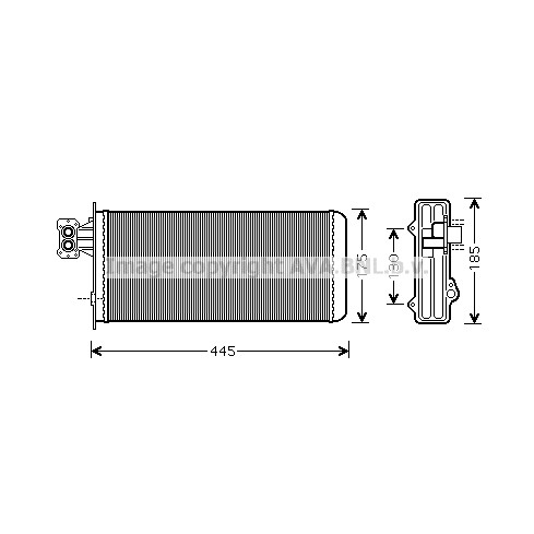 Слика на Ладник за парно AVA QUALITY COOLING IV6080 за камион Iveco Eurotech MP 190 E 38 - 375 коњи дизел