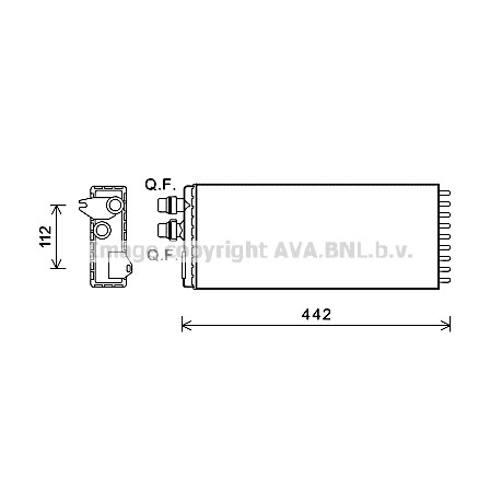 Слика на Ладник за парно AVA QUALITY COOLING IVA6113 за камион Iveco Stralis AD 260S27, AT 260S27 - 272 коњи дизел