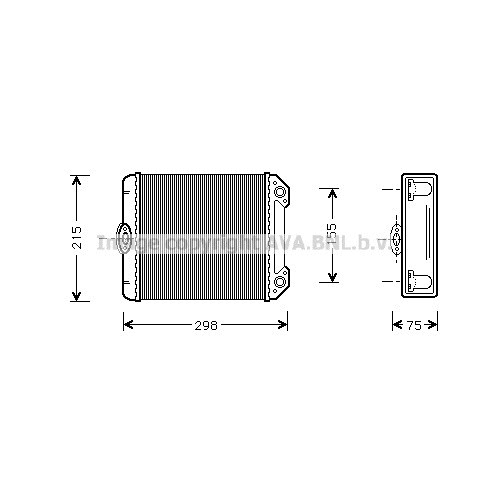 Слика на Ладник за парно AVA QUALITY COOLING MS6171 за Mercedes E-class Estate (s124) E 220 T (124.082) - 150 коњи бензин