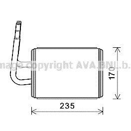 Слика на Ладник за парно AVA QUALITY COOLING MZA6268 за Mazda CX-7 (ER) 2.2 MZR-CD - 173 коњи дизел