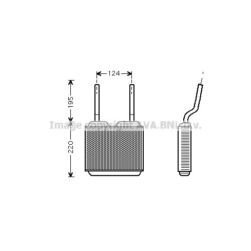 Слика на Ладник за парно AVA QUALITY COOLING OL6132 за Opel Astra F Estate 2.0 i 16V - 150 коњи бензин